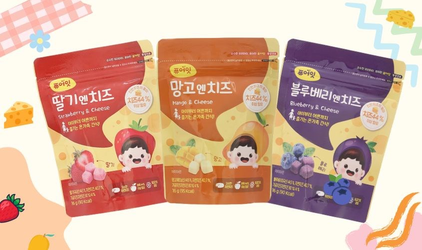 Phô mai sấy lạnh đến từ thương hiệu Naebro