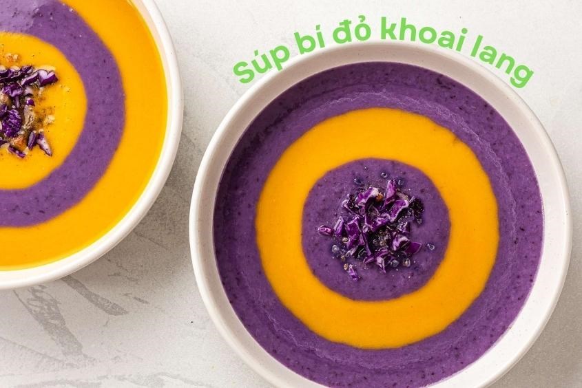 Súp rau củ cho bé bí đỏ khoai lang