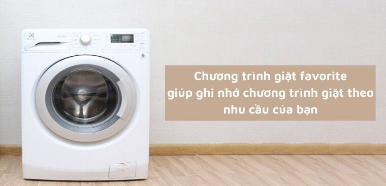 Chương trình giặt Favorite giúp ghi nhớ chương trình giặt theo nhu cầu của bạn