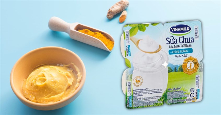 Lốc 4 hộp sữa chua không đường Vinamilk 100g