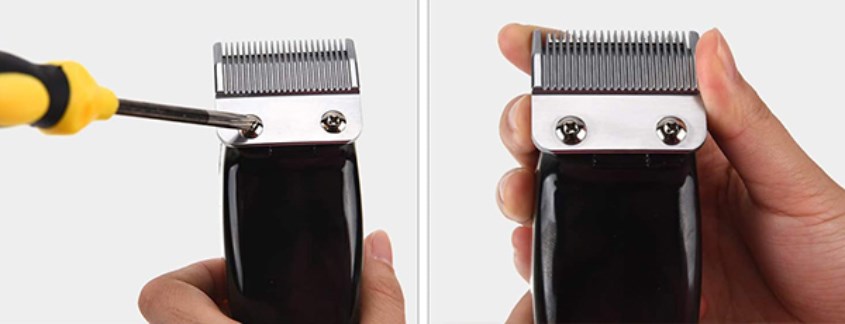 Lắp lưỡi tông đơ đúng vị trí để tránh gây tiếng ồn khi sử dụng