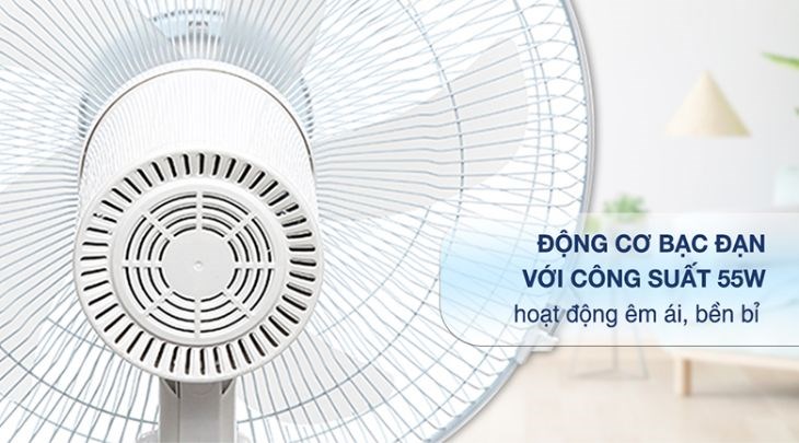 Quạt đứng Kangaroo KG725 sử dụng motor bạc đạn giúp quạt hoạt động bền bỉ, cho hiệu năng làm mát cao Quạt đứng Kangaroo KG725 sử dụng motor bạc đạn giúp quạt hoạt động bền bỉ, cho hiệu năng làm mát cao