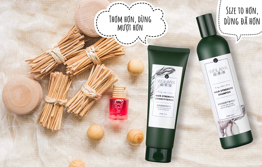 Dầu gội Weilaiya có khả năng làm sạch tốt