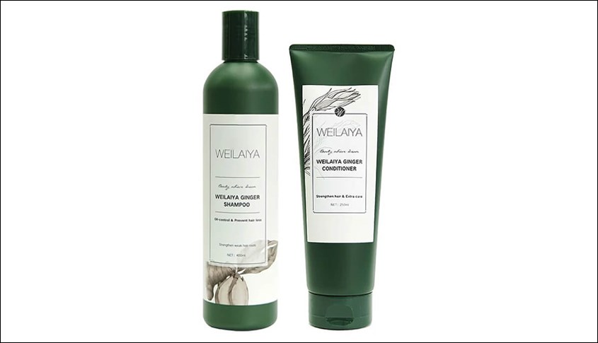 Dầu gội Weilaiya gừng xanh trắng