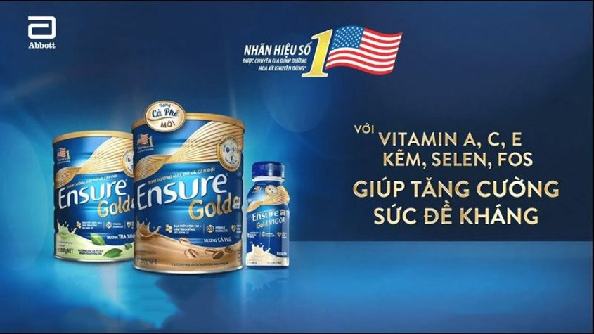 Sữa Ensure đến từ tập đoàn sữa Abbott Hoa Kỳ