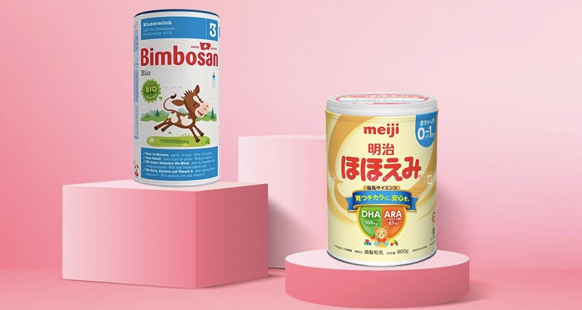 Nên mua sữa Bimbosan hay Meiji cho bé?