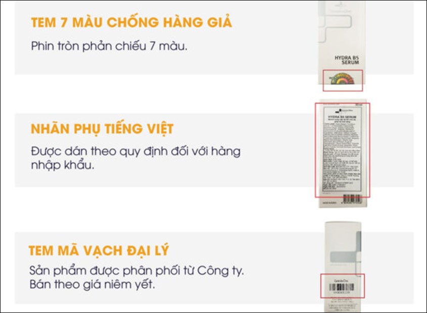 Các dấu hiệu để kiểm tra bao bì sản phẩm
