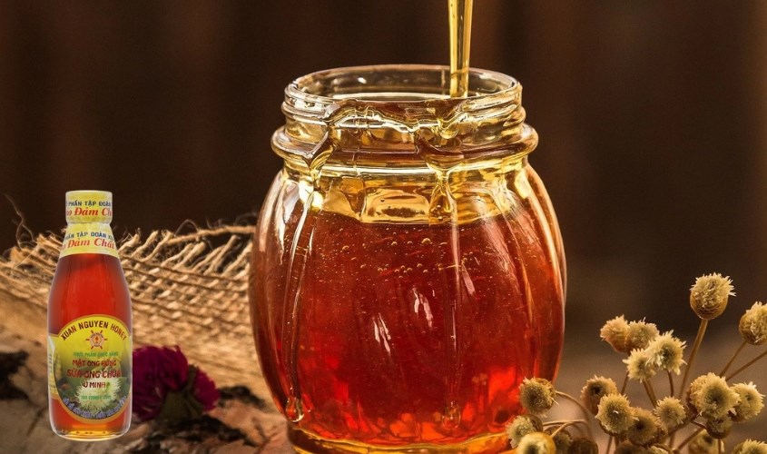 Mật ong rừng nguyên chất pha sữa ong chúa U Minh Xuân Nguyên 200 ml