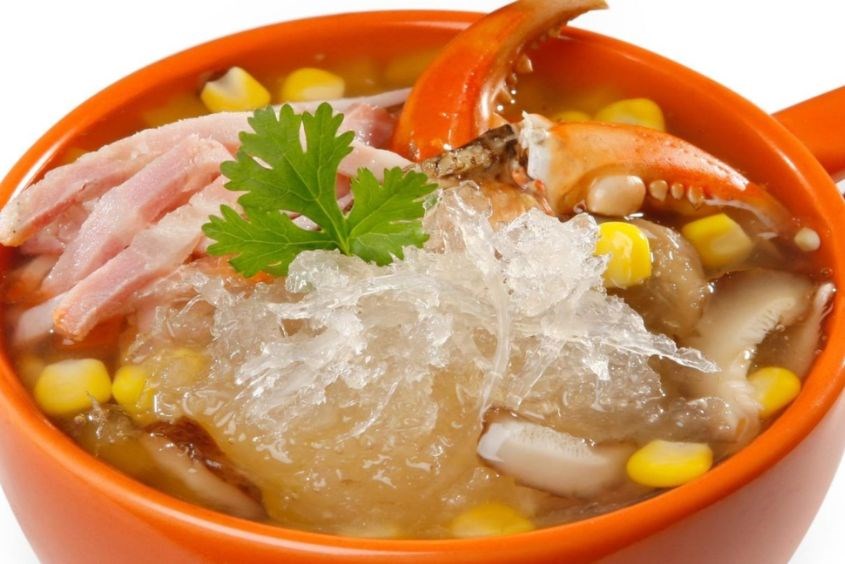 Súp tổ yến càng cua cho bà bầu 