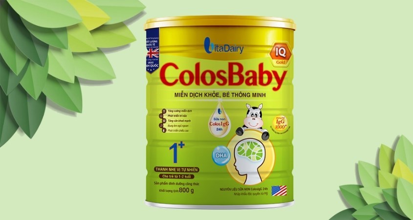 Sữa bột ColosBaby IQ Gold 1+ hương vani 800g (12 - 24 tháng)