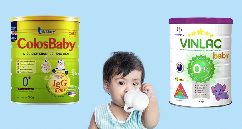 Nên chọn sữa Vinlac hay Colosbaby cho bé?
