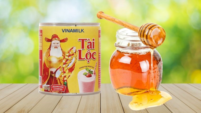 Sữa đặc Vinamilk Tài Lộc lon 380g Sữa đặc Vinamilk Tài Lộc lon 380g