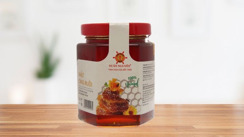 Mật ong ruồi nguyên chất Xuân Nguyên 160 ml Mật ong ruồi nguyên chất Xuân Nguyên 160 ml