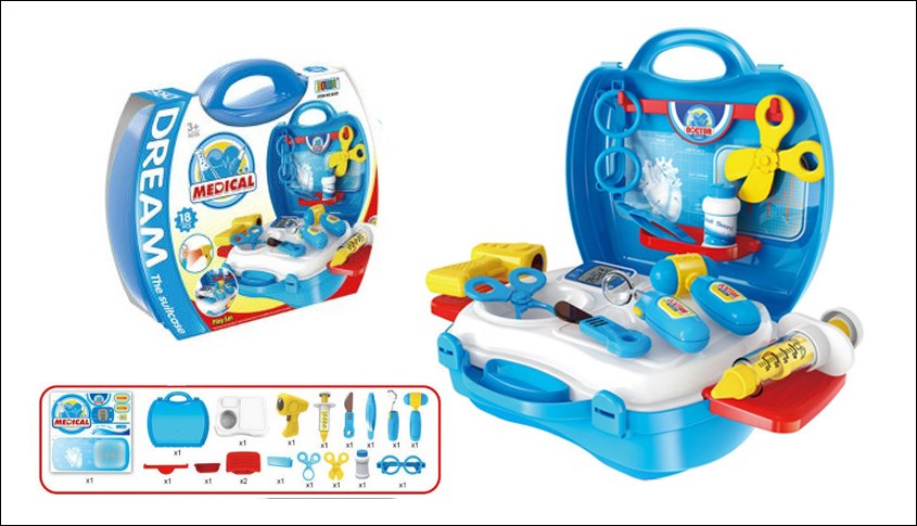 Bộ đồ chơi vali bác sĩ Bowa 8355 (18 chi tiết)