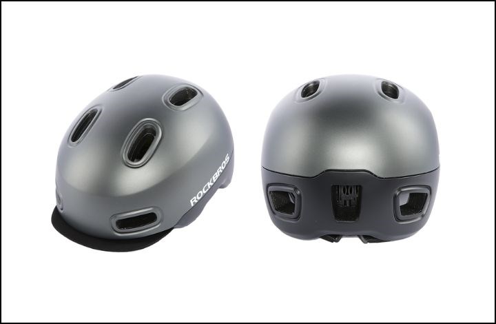 Nón bảo hiểm xe đạp ROCKBROS WT-09TI Màu Xám