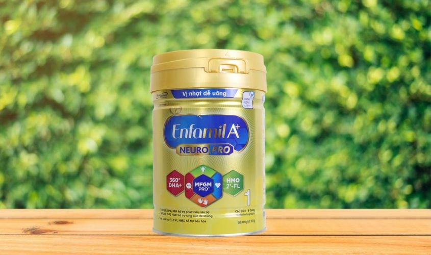 Sữa bột Enfamil A+ Neuropro số 1 vị nhạt dễ uống 830g (0 - 6 tháng)