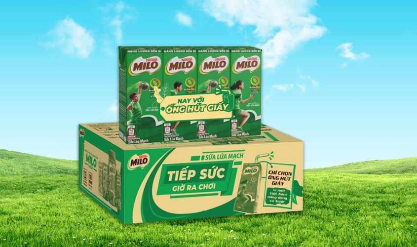 Thùng 48 hộp thức uống lúa mạch Nestlé Milo Active Go 180 ml (từ 6 tuổi)