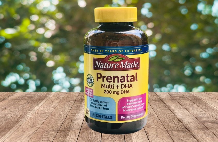 Nature made Prenatal Multi DHA bổ sung vitamin cho bà bầu