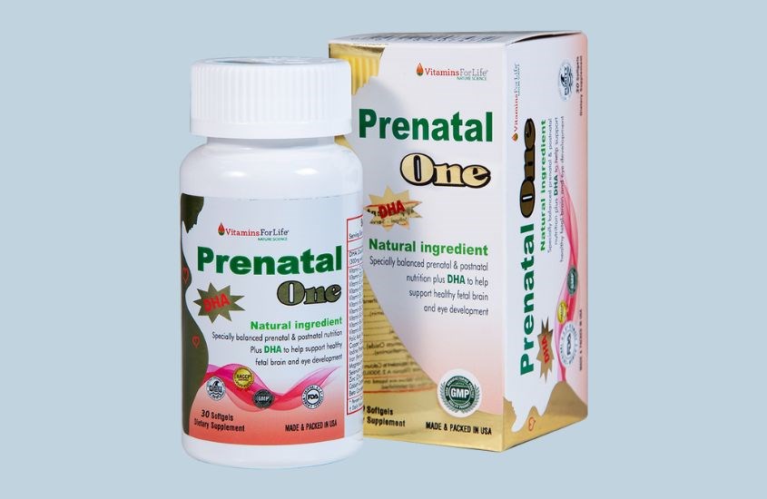 Viên uống Prenatal One Vitamins For Life cung cấp DHA, Vitamin và khoáng chất thiết yếu (30 viên)
