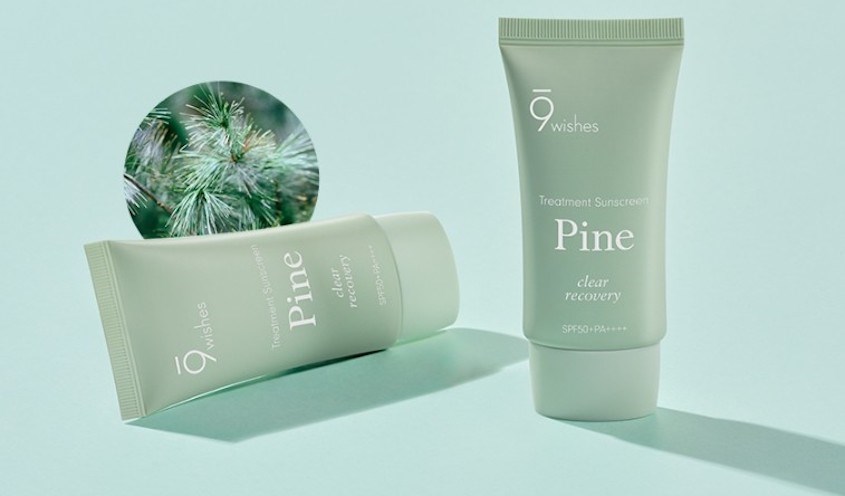 Kem chống nắng thanh lọc và phục hồi da 9 Wishes Pine SPF 50+ PA++++ 50 ml