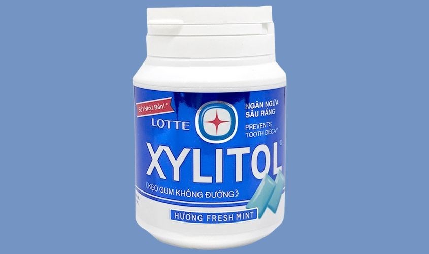Kẹo singum Lotte Xylitol hương bạc hà hũ 58g (từ 4 tuổi)