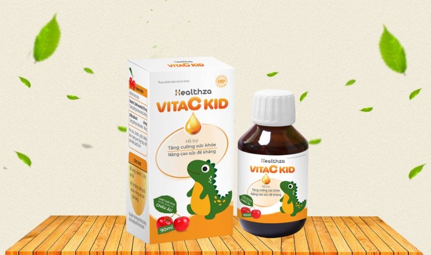 Siro Healthza VitaC Kid giúp tăng cường sức đề kháng 90 ml