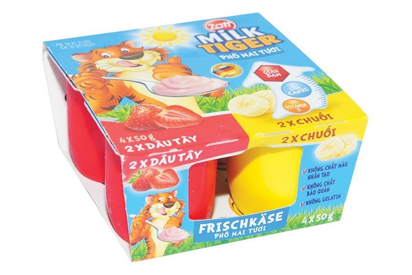 cách làm sữa chua phô mai siêu đơn giản cho bé