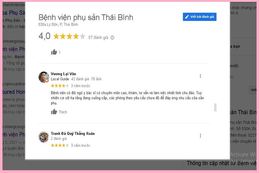 Review đi sinh tại Bệnh viện Phụ sản tỉnh Thái Bình