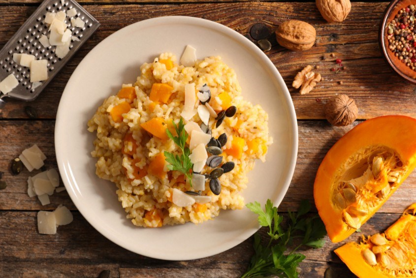 Thực phẩm giàu protein là bí đỏ