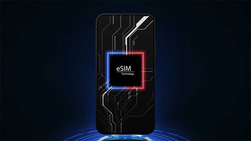 eSIM được hàn trực tiếp lên bảng mạch