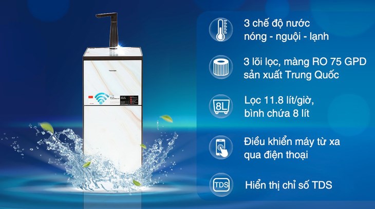 Máy lọc nước RO nóng nguội lạnh Toshiba TWP-W1905SV(MB) 3 lõi được bán với giá 10.590.000 đồng (cập nhật 28/04/2023 và có thể thay đổi theo thời gian) Máy lọc nước RO nóng nguội lạnh Toshiba TWP-W1905SV(MB) 3 lõi được bán với giá 10.590.000 đồng (cập nhật 28/04/2023 và có thể thay đổi theo thời gian)