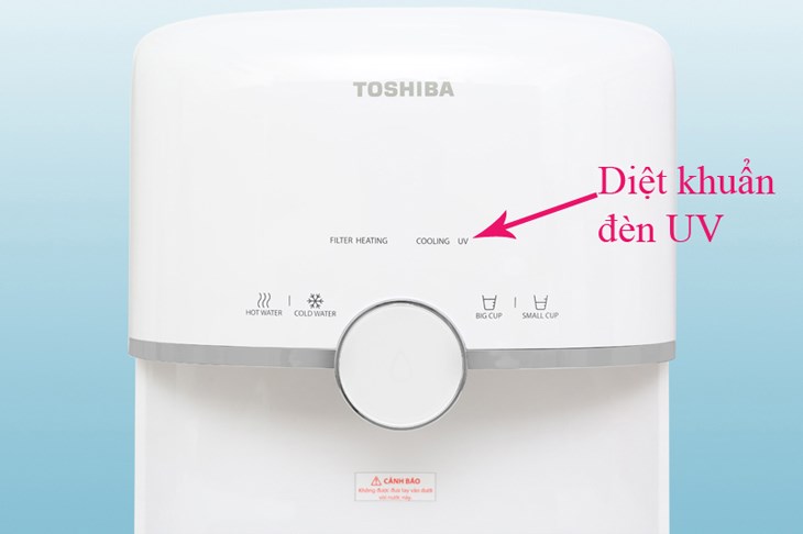 Máy lọc nước RO nóng nguội lạnh Toshiba TWP-W1643SV(W) 4 lõi được trang bị công nghệ diệt khuẩn bằng đèn UV chống tái nhiễm khuẩn cho nước sau lọc Máy lọc nước RO nóng nguội lạnh Toshiba TWP-W1643SV(W) 4 lõi được trang bị công nghệ diệt khuẩn bằng đèn UV chống tái nhiễm khuẩn cho nước sau lọc