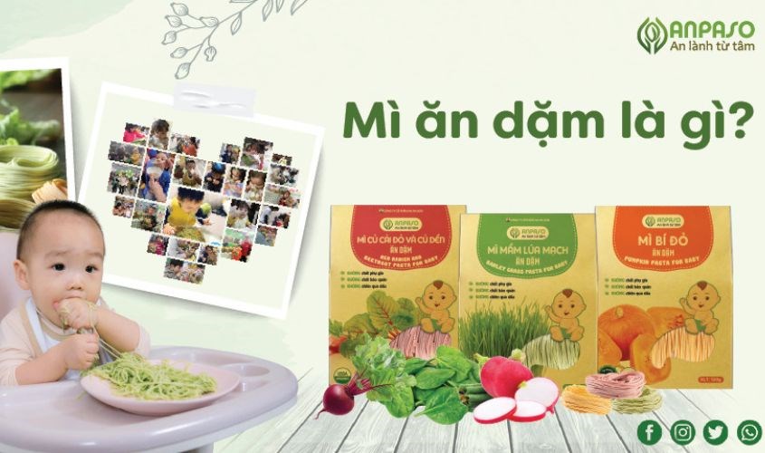 Mì ăn dặm là thực phẩm bé có thể dùng được khi bắt đầu ăn thô