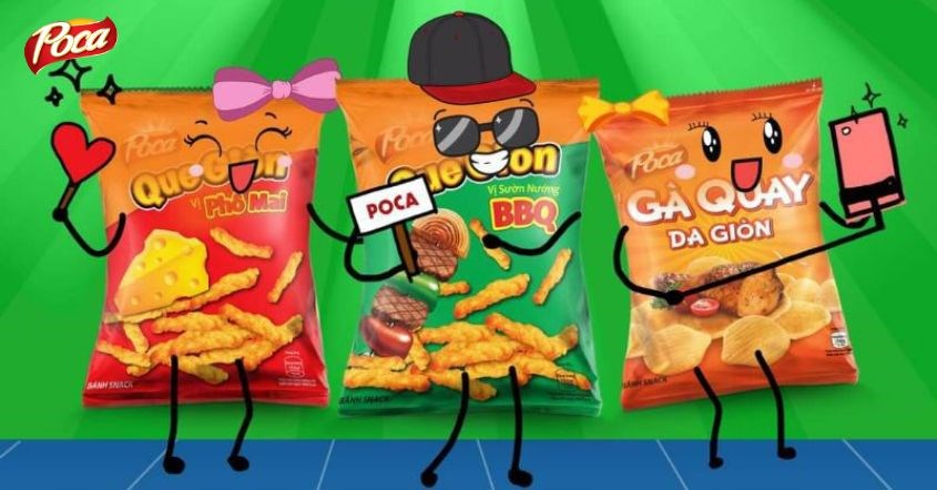 Snack vị gà quay da giòn Poca 30g