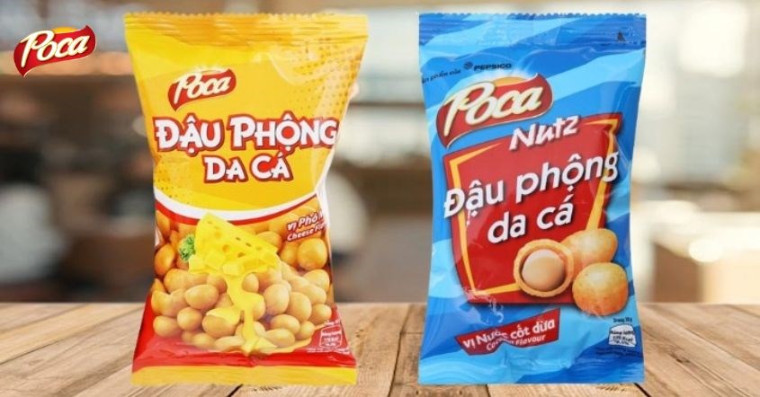 Đậu phộng da cá vị nước cốt dừa Poca Nutz gói 42g