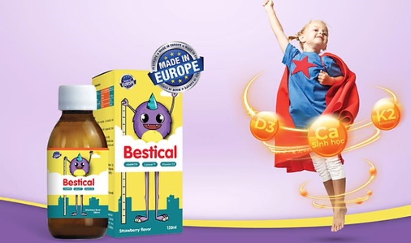 Siro ErgoPharma Bestical hỗ trợ xương và răng chắc khỏe 120 ml