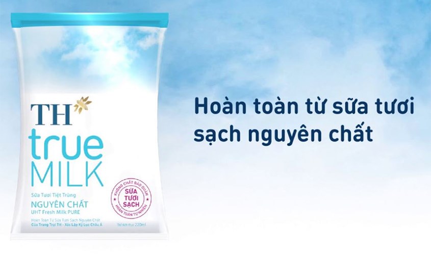 Sữa tươi TH true MILK không đường 220 ml Sữa tươi TH true MILK không đường 220 ml