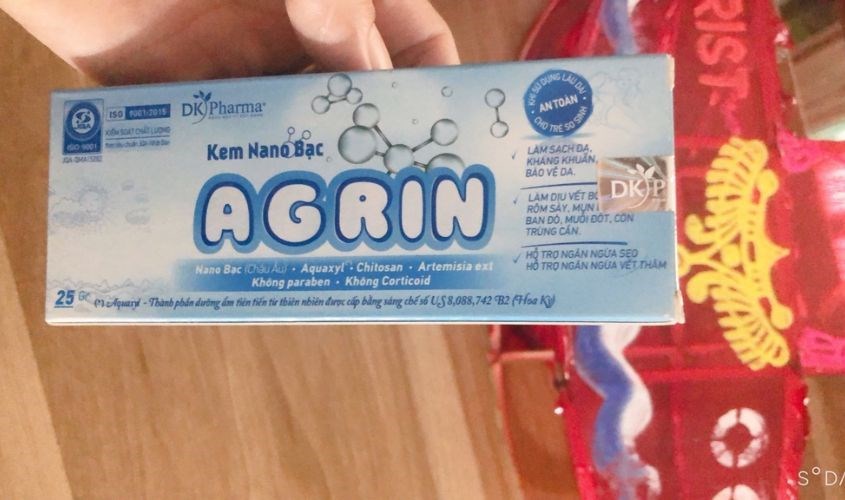 Kem bôi da Nano Bạc cho bé Agrin 25g