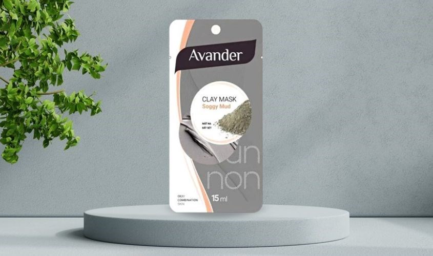 Mặt nạ đất sét Bùn Non làm sạch sâu, dưỡng sáng da Avander 15 ml (Gói)