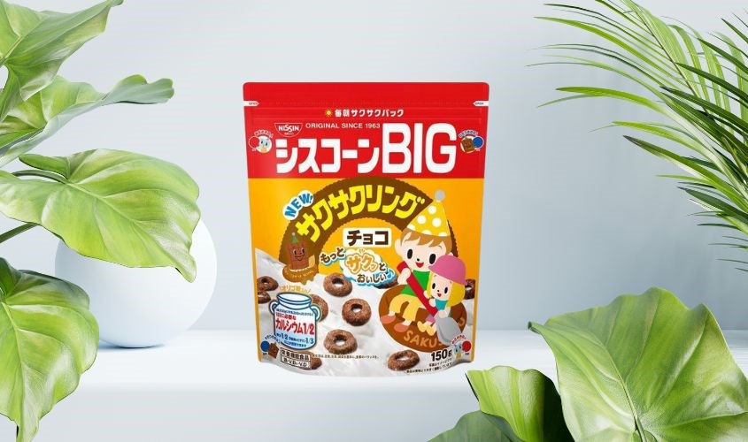 Ngũ cốc ăn sáng Nissin Donut Chocolate