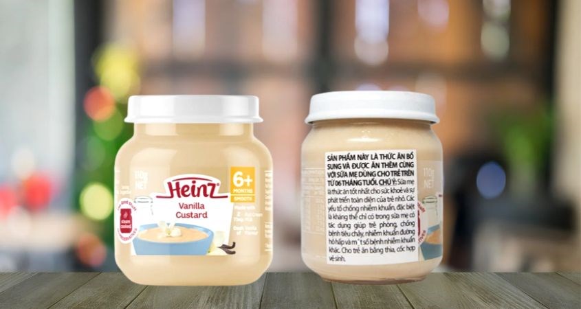 Dinh dưỡng ăn dặm Heinz vanilla hũ 110g (từ 6 tháng)
