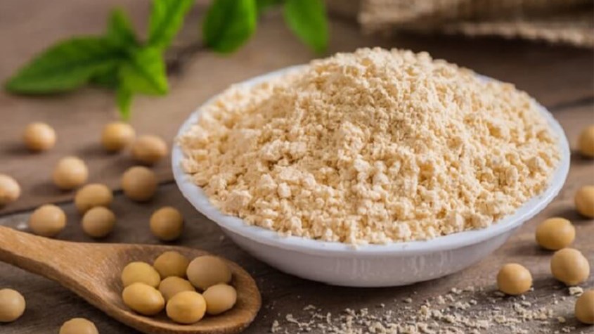 Tắm bằng bã đậu nành 