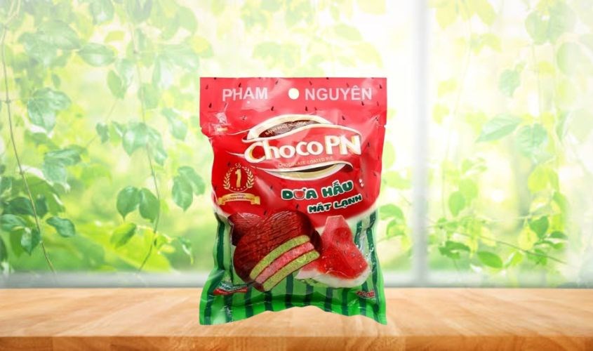 Bánh chocopie vị dưa hấu Choco PN 204g (gói 12 cái)