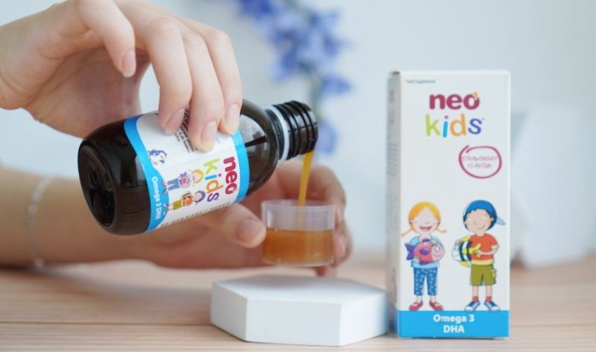 Siro Neo Kids Omega 3 DHA tăng cường thị lực 150 ml Siro Neo Kids Omega 3 DHA tăng cường thị lực 150 ml