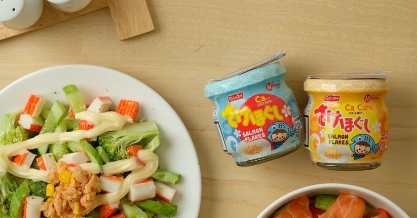 Ruốc cá hồi Meiwa được chế biến từ cá hồi đại dương Hokkaido