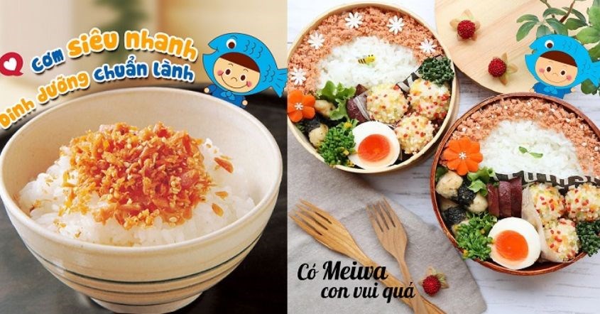 Kết hợp ruốc cá hồi Meiwa tạo ra thật nhiều món ngon cho bé