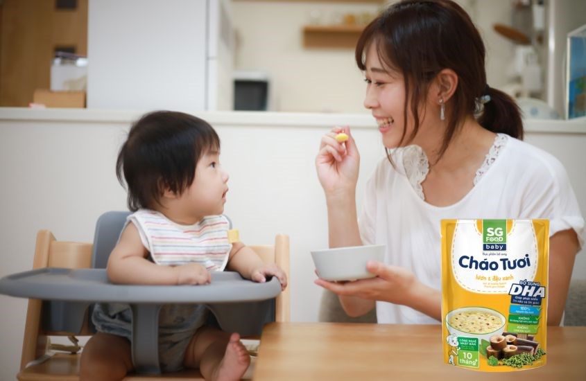 Cháo tươi SG Food Baby vị lươn, đậu xanh gói 240g