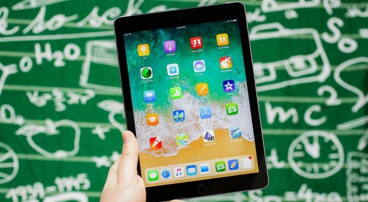 iPad 2018 có thiết kế phần viền không quá mỏng