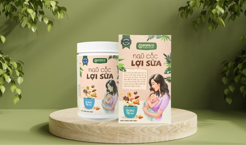 Ngũ cốc lợi sữa Anpaso hũ 500g