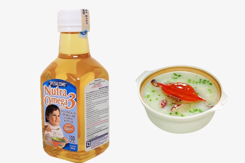 Bổ sung dầu ăn dặm cho các món ăn dặm từ bí đỏ của bé ngon hơn